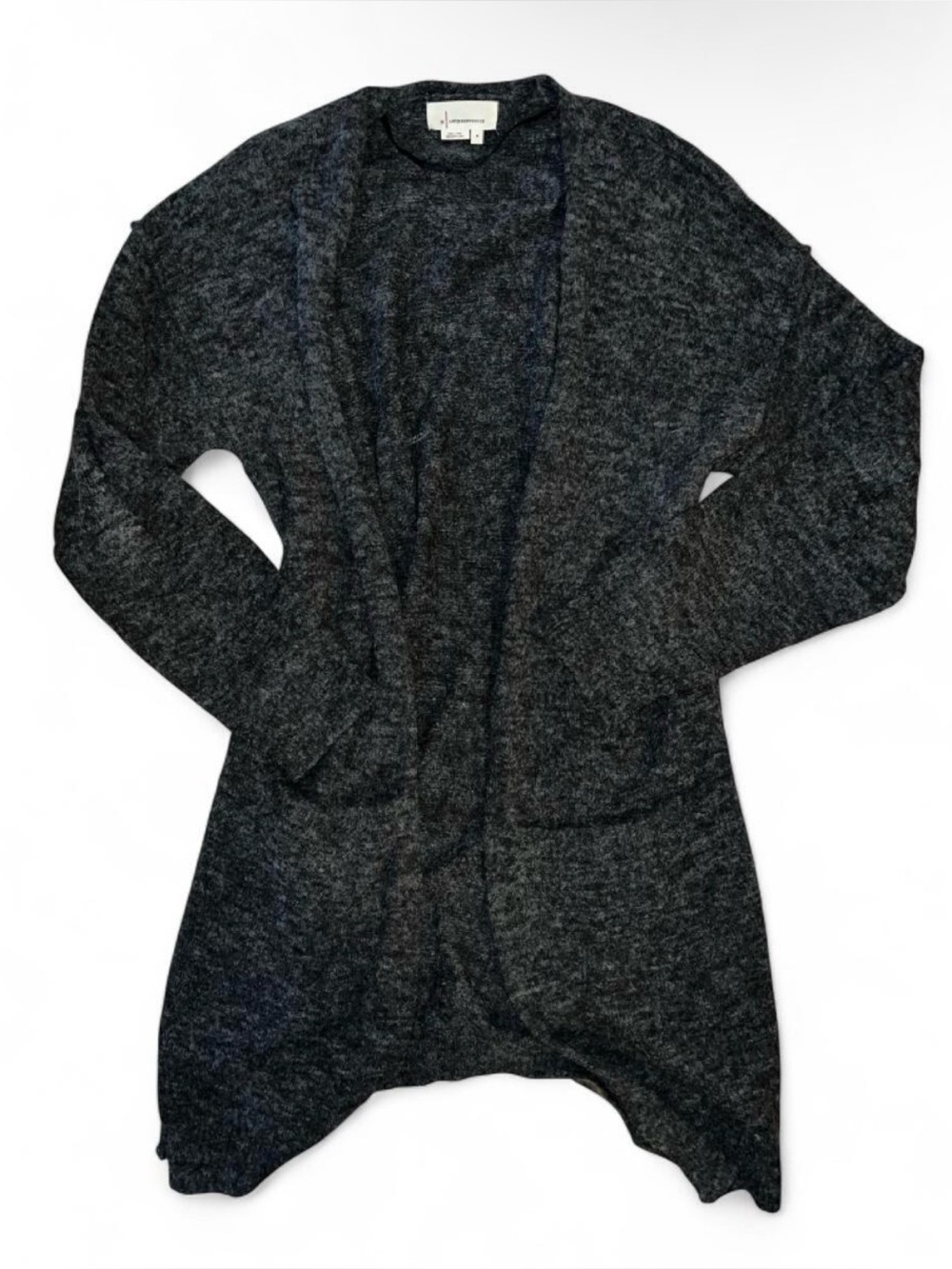 Cozy Anthropologie Open-Front Charcoal Women’s Cardigan Sweater